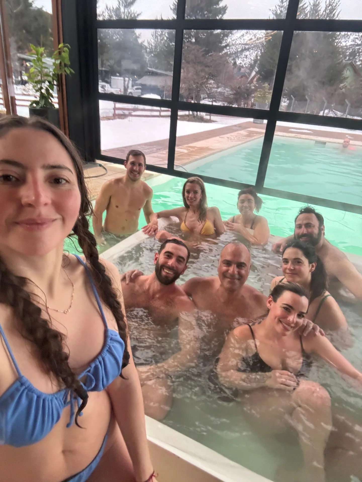 Bariloche hotel pool after skiing